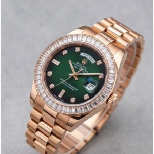 Role_x Oyster Perpetual Day Date Diamond Copper-Green