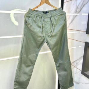 Ralph_Lauren Imported Green Super Premium Linen Blend Trouser F3113-GR