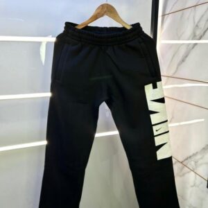 Nik e Imported Black Printed Super Premium Track Pant F2906-B3