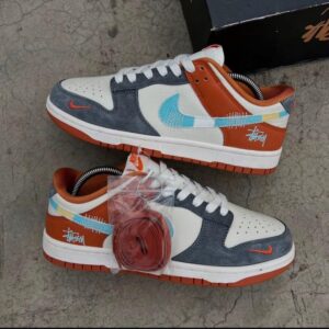 NIK_E SB DUNK STUSSY GREY ORANGE FIX